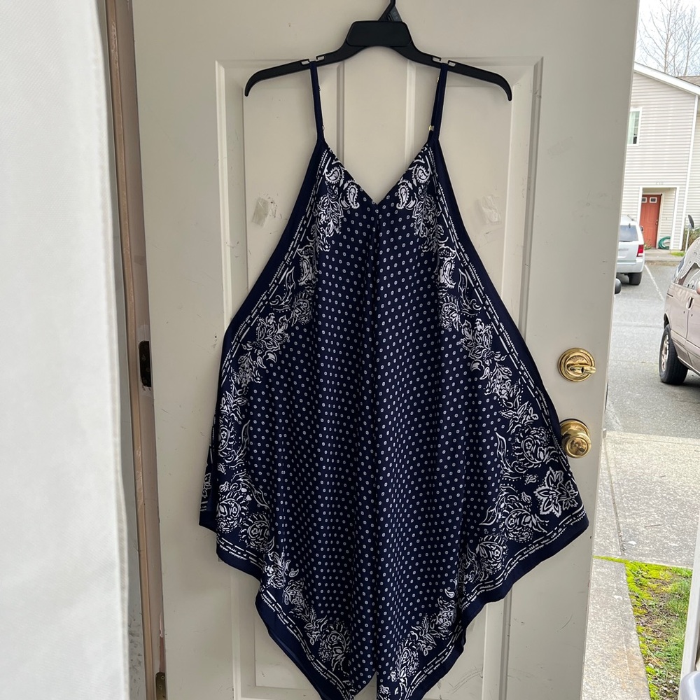 Tommy Bahama Navy and White Paisley Dress - Picture 4 of 13